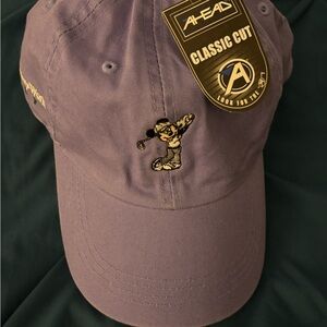 Ahead Purple Embroidered Disney Golf Cap
